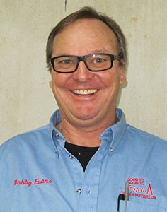 Bobby Evans, front counter and mechanic at Triple A Muffler